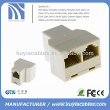 Разветвитель RJ45 CAT 5 6 Разветвитель Ethernet Ethernet с двойным адаптером rj45 Splitter